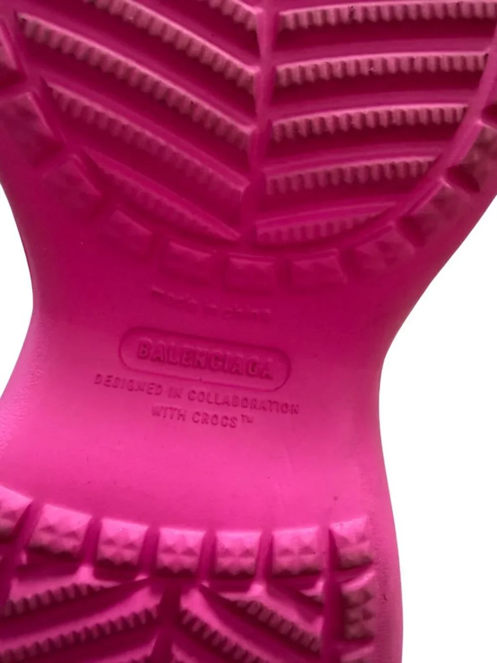 BALENCIAGA x Crocs Pink Platform Boots Size 36 / US 6